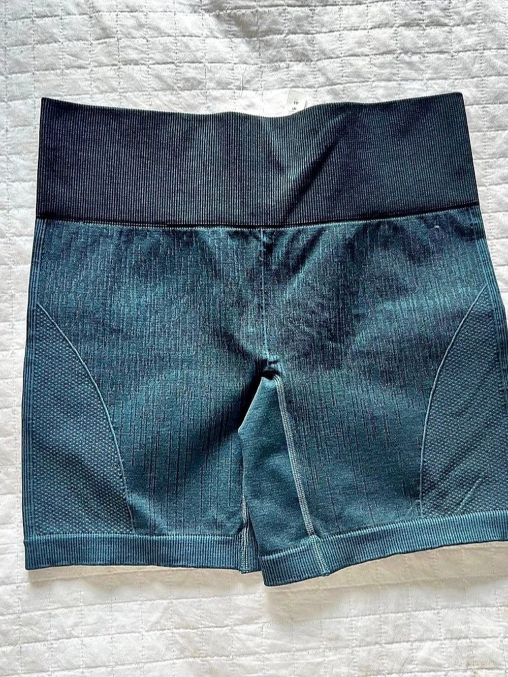 lululemon Align High-Rise Ribbed Short 6" Athletic Shorts Blue Waist 10